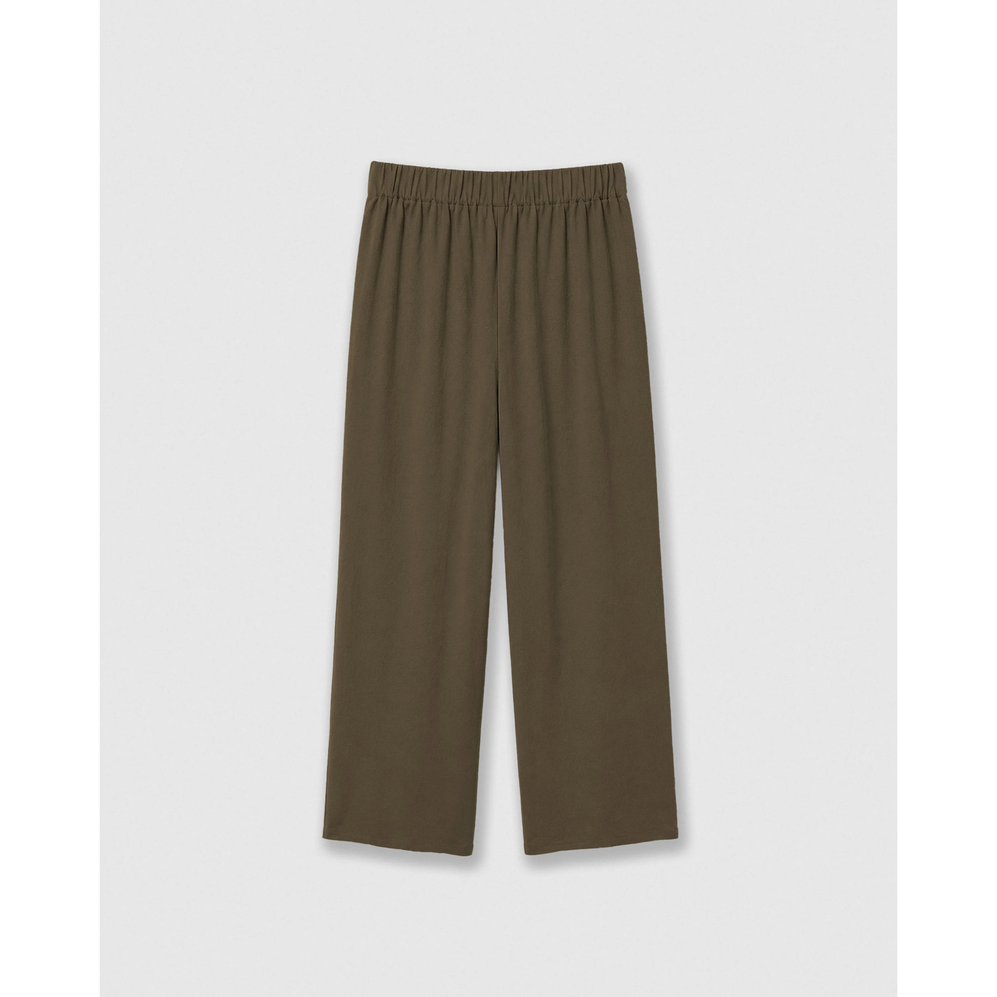 Pantalón largo ancho liso verde