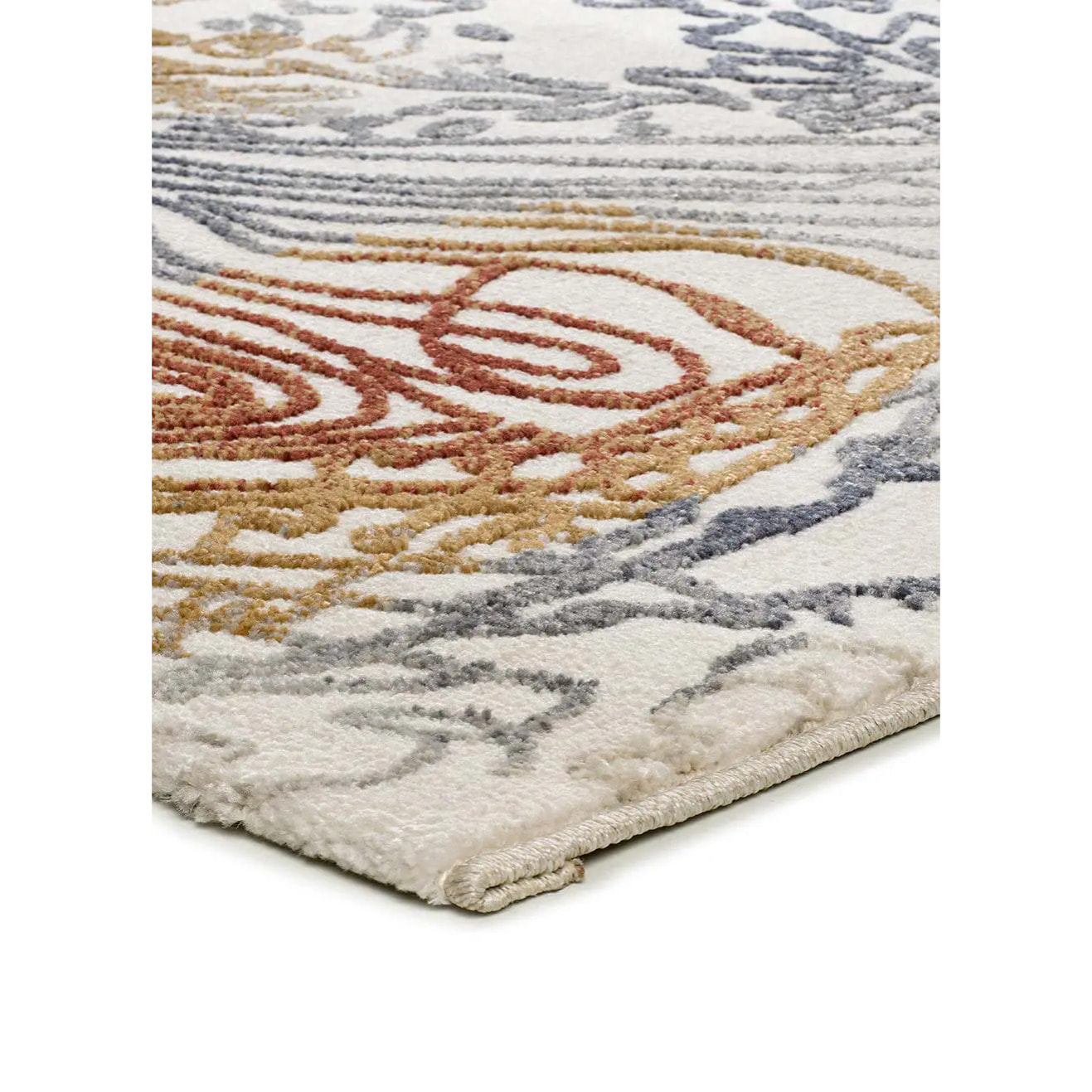 AMARA Alfombra abstracta con relieve multicolor, varias medidas disponibles.