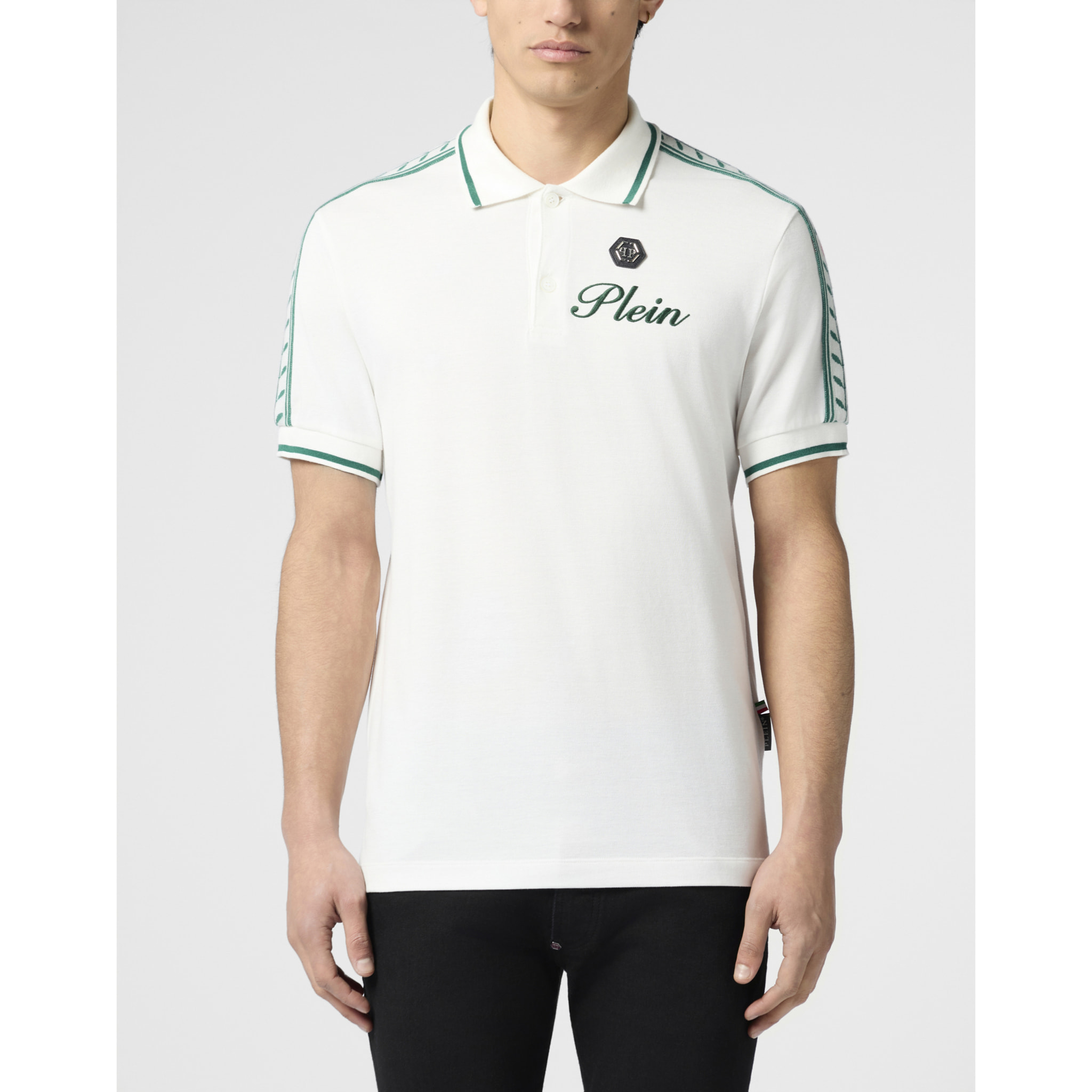 PHILIPP PLEIN Piquet Polo T-Shirt Plein Tennis