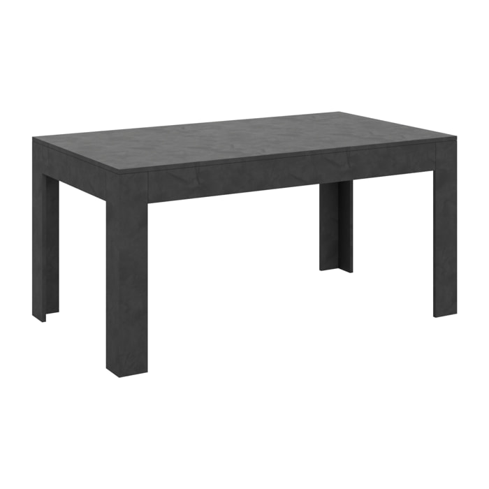 Table extensible 90x160/220 cm Bibi Anthracite Spatulé