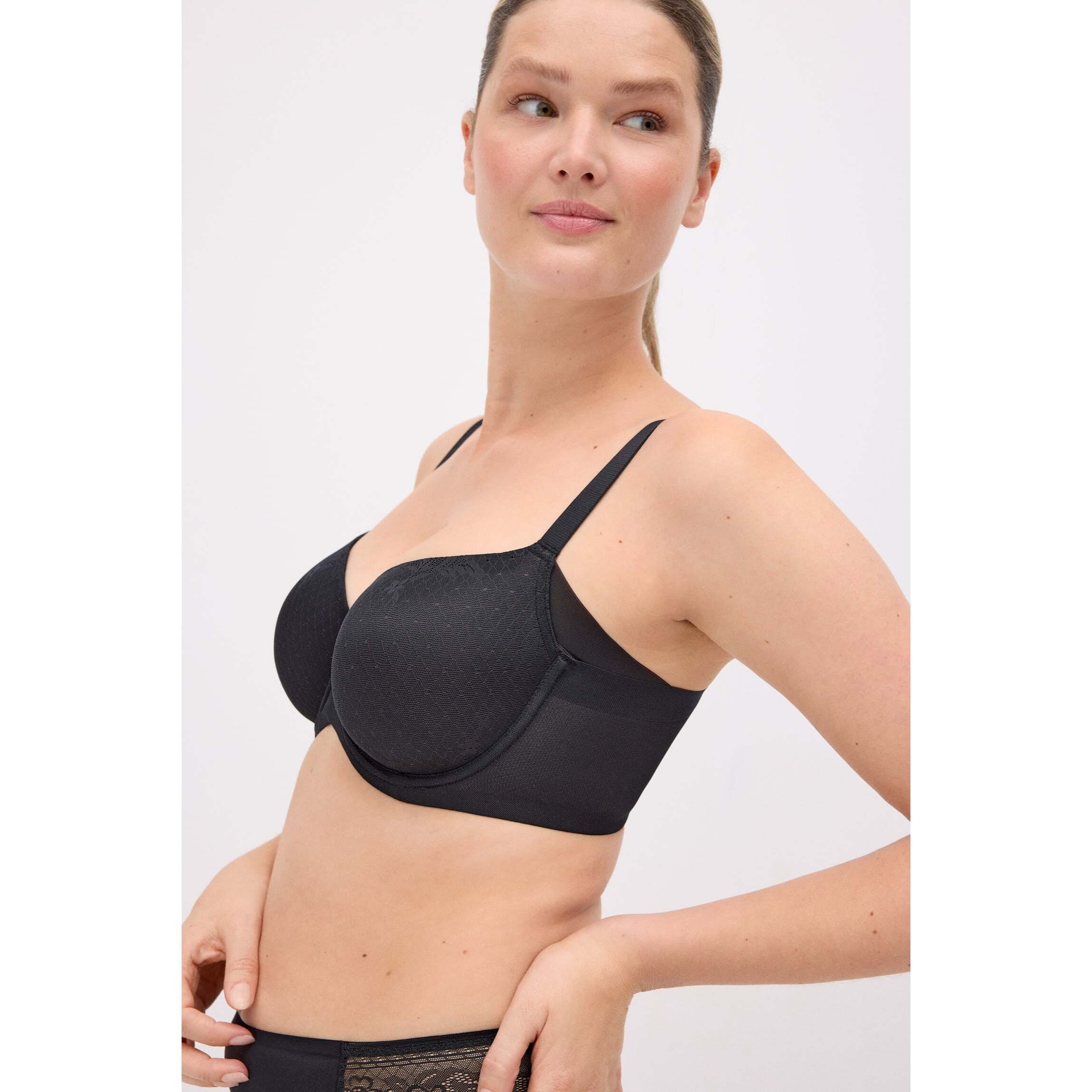 Reggiseno con ferretto con imbottitura Nero