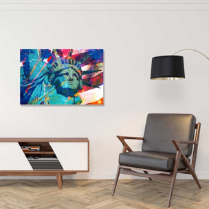 Tableau Affiche illustration graffiti statut de la liberté Tableau plexiglas