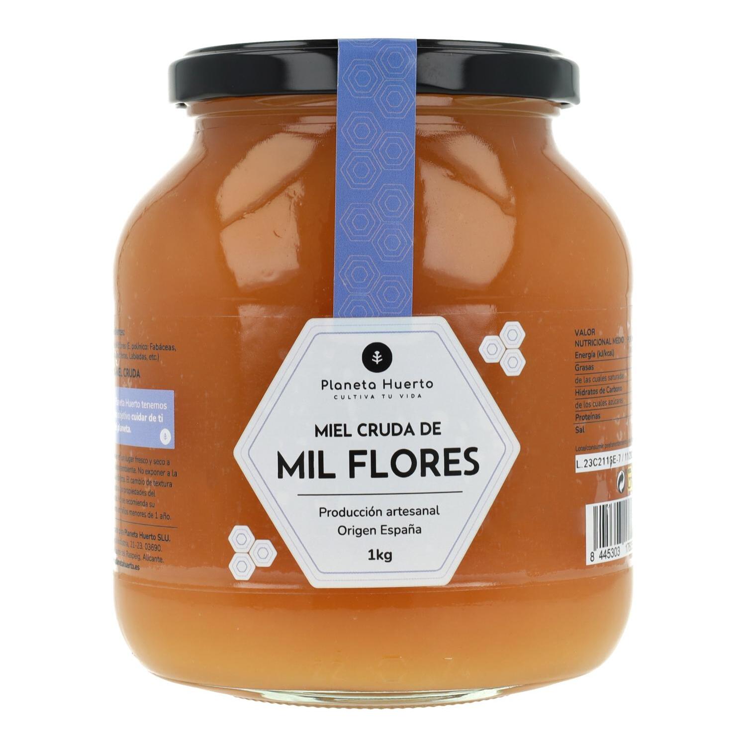 Miel Cruda de Mil Flores Planeta Huerto 1 Kg