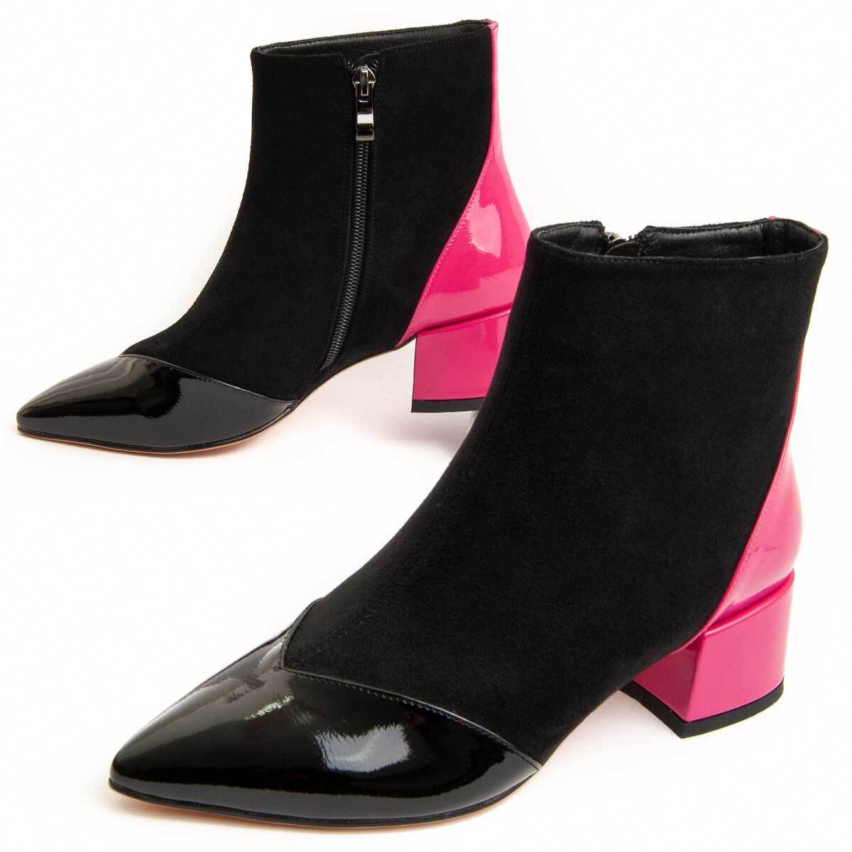 Botín De Tacón - Negro - Altura: 5 cm