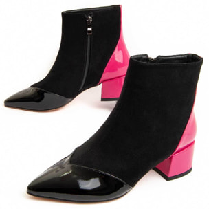 Botín De Tacón - Negro - Altura: 5 cm