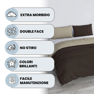 PARURE COPRIPIUMINO VERA - 100% Microfibra - Made in Italy