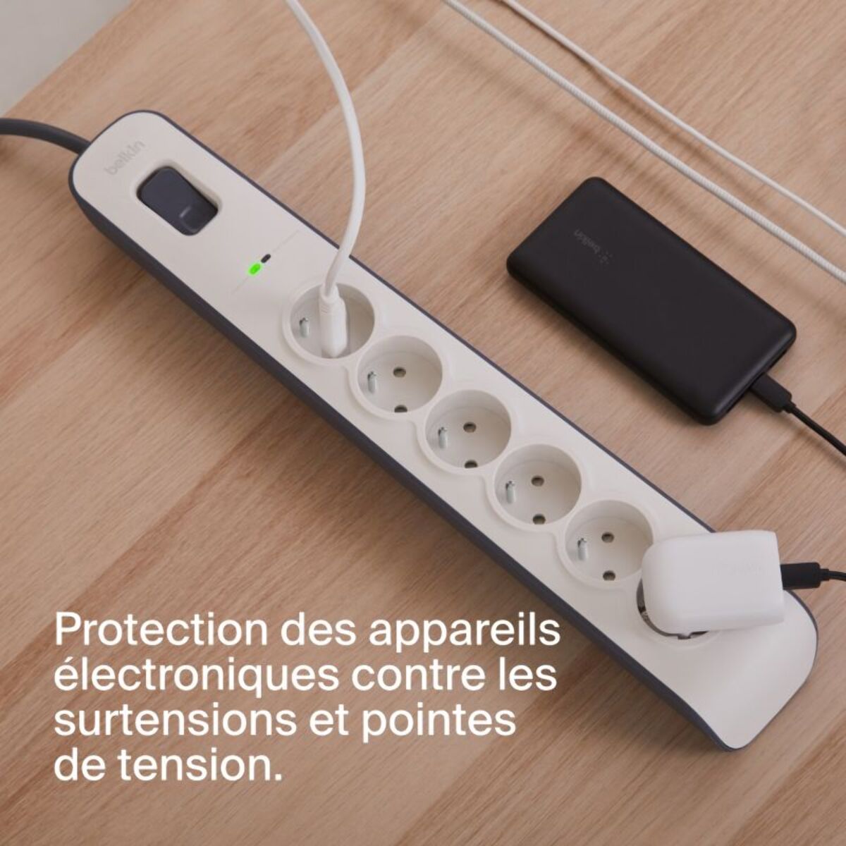 Parafoudre BELKIN 6 prises parafoudres + cable 2m