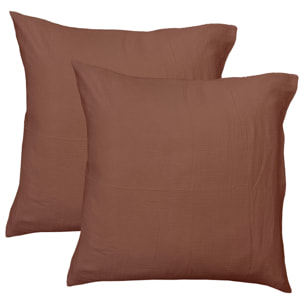 Parure de lit unie en coton, GAZE DE COTON