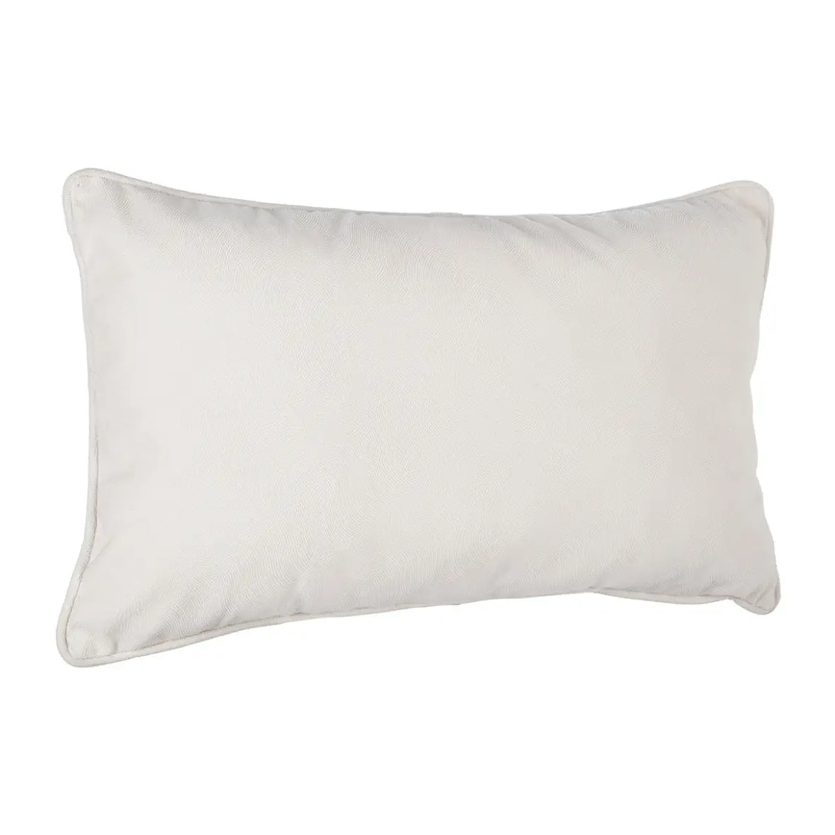 Coussin "LILOU" coton blanc ivoire 30x50cm
