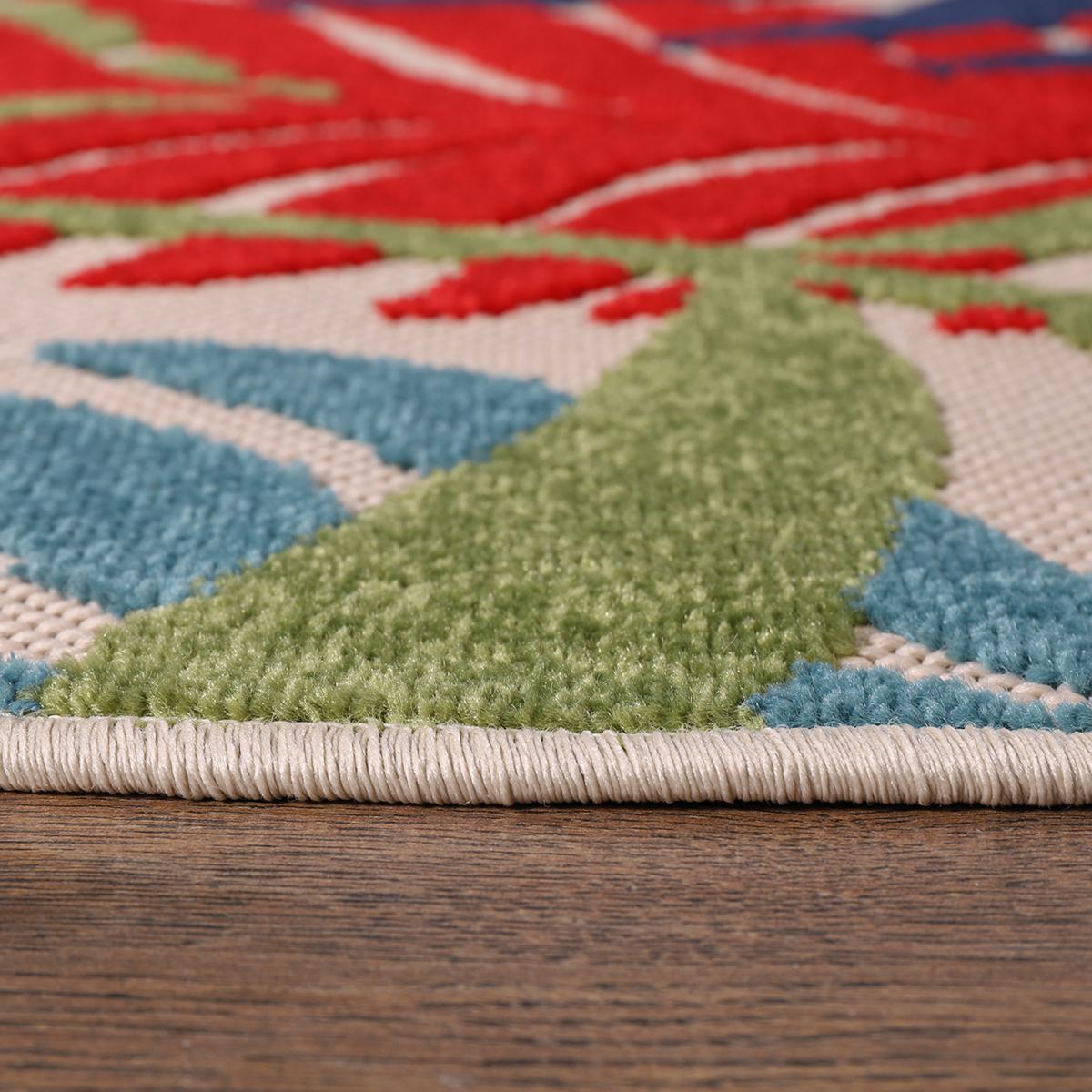 Tapis extérieur tissé kilim rectangle SULU