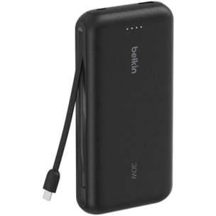 Batterie externe BELKIN 20000 mAh avec cable USB-C intégre noir