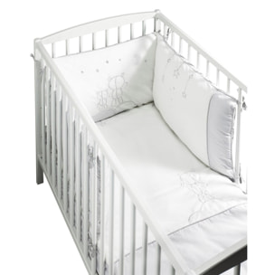 Edredon pour lit bébé en coton blanc