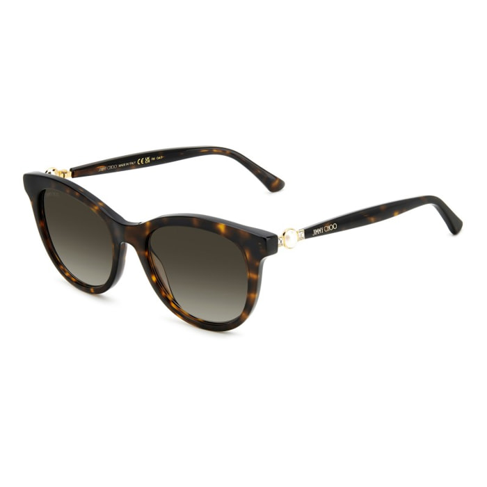 Jimmy Choo - lunettes de soleil - doré - protection solaire : catégorie 2