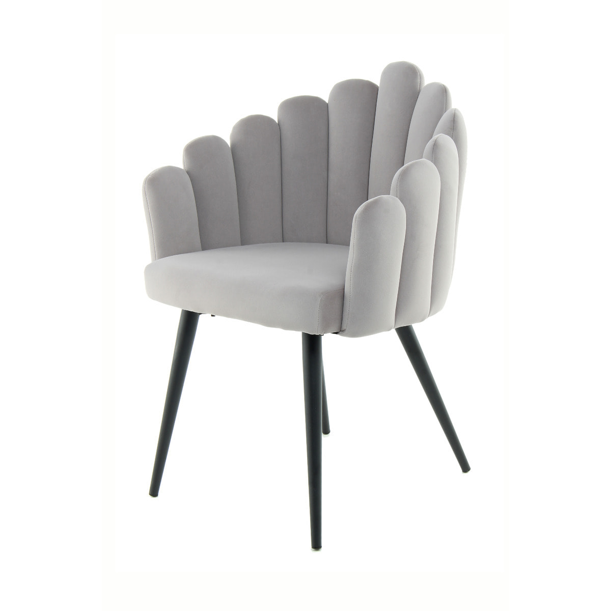 Sedia di design Jeane in velluto verde bosco