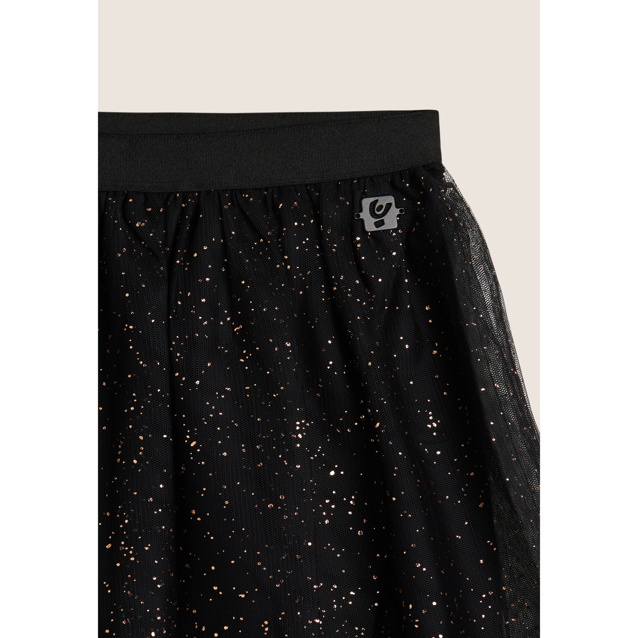 Gonna Bambina in tulle glitter con sottogonna