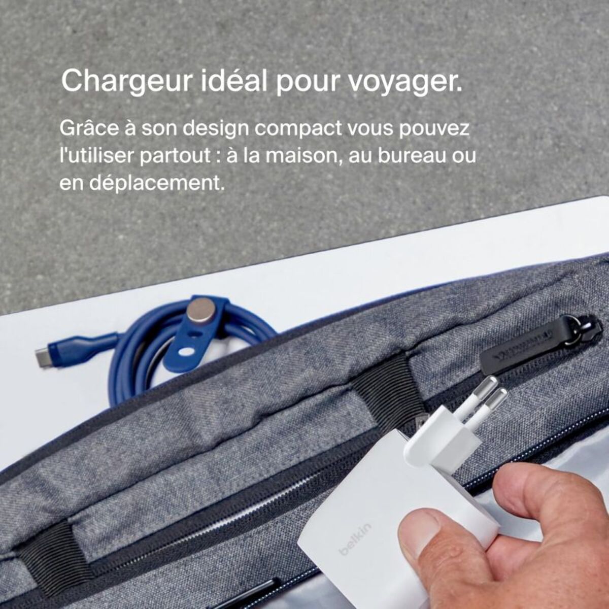 Adaptateur de voyage BELKIN USB-C 2 X 30W blanc