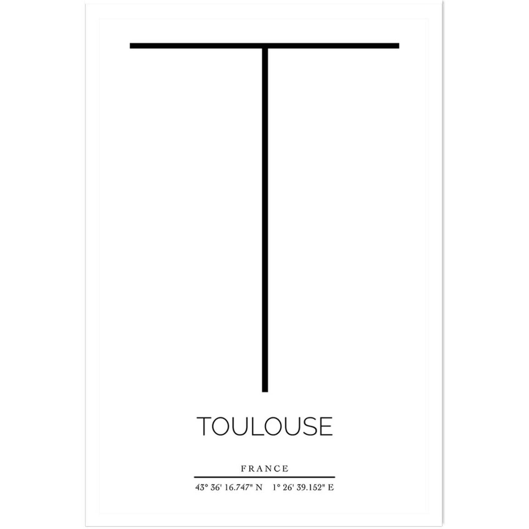 Poster t toulouse Affiche seule