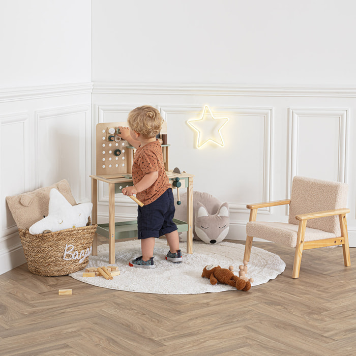 Établi de bricolage pour enfant bois