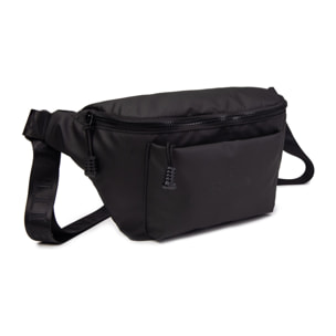 Marsupio da uomo in pelle vegana - Modello False - Con Zip - 33.0 x 17.0 x 11.0 cm