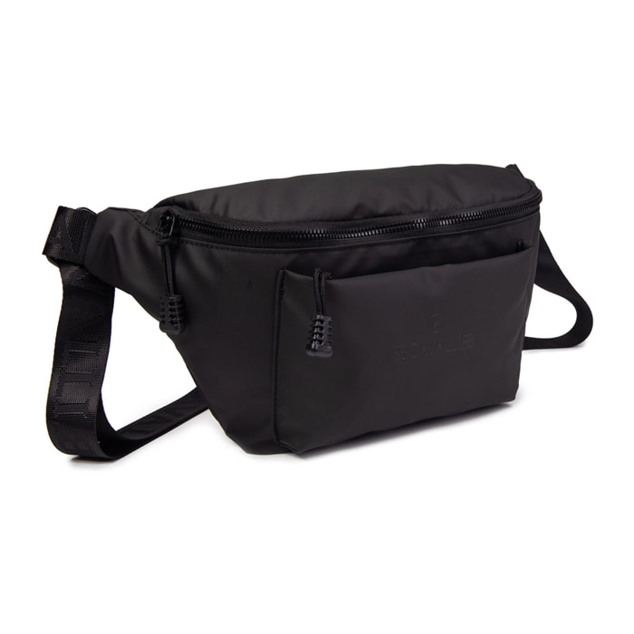 Marsupio da uomo in pelle vegana - Modello False - Con Zip - 33.0 x 17.0 x 11.0 cm