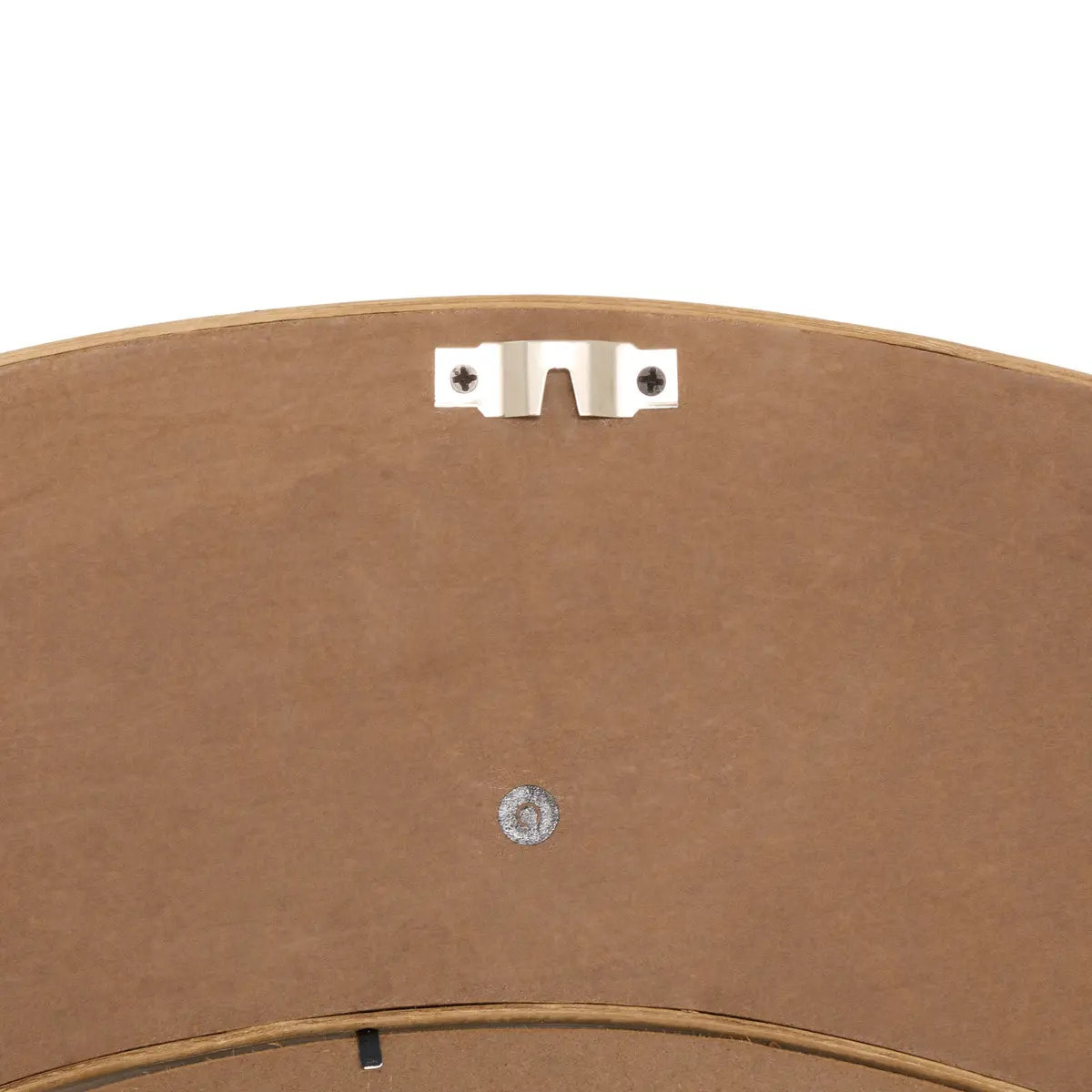 Miroir Nathan rond D.90,5cm beige