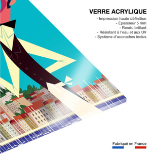 Tableau un pastis sur le vieux port Tableau plexiglas