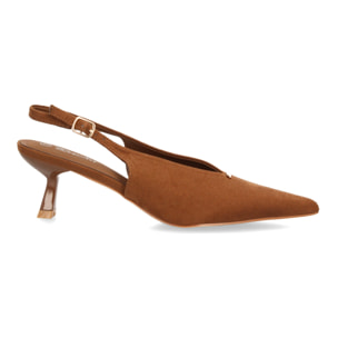Zapatos slingback elegantes de tacón fino para mujer