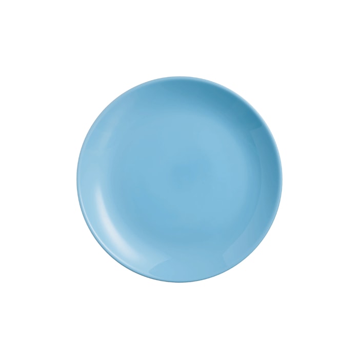 Assiette à dessert bleue 19cm Diwali - Luminarc - Verre opale extra résistant