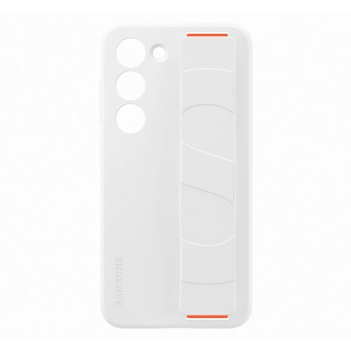 Coque SAMSUNG S23 Silicone avec laniere Blanc