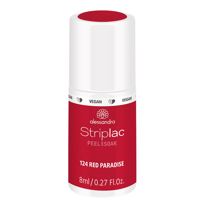Striplac Peel or Soak - Vernis Semi-permanent - 124 Red Paradise 8 ml