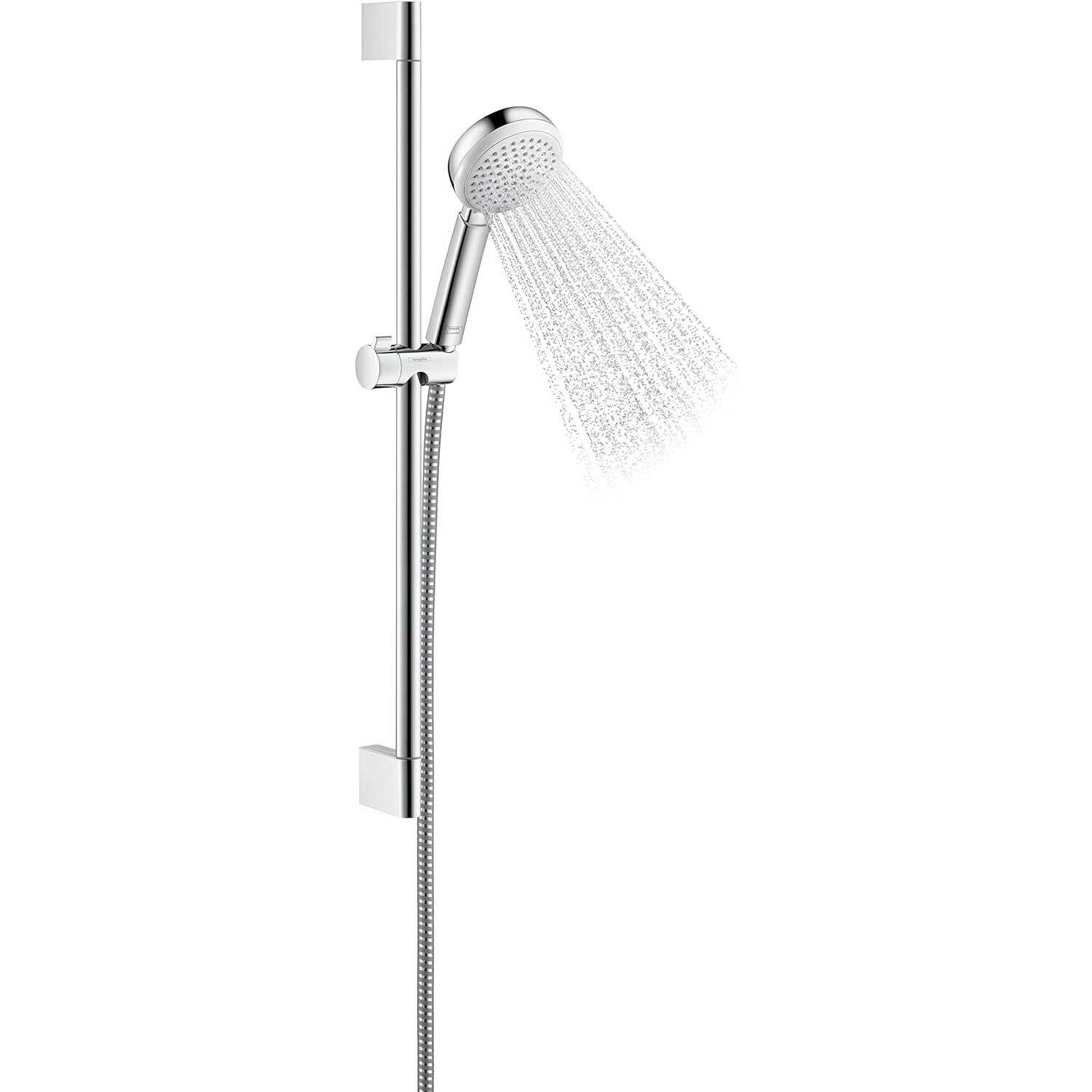 Set de douche MyClub Vario EcoSmart Set 65, blanc/chromé