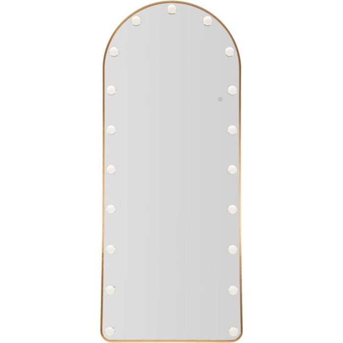 SPECCHIO DA TERRA LED HOLLYWOOD ARCO CM 70X6-45X170 (LUCE CON 3 TEMPERATURE DI COLORE)