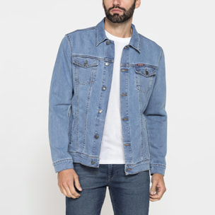 GIACCA DI JEANS DA UOMO MOD. TRUCKER IN DENIM STRETCH