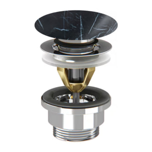 Bonde de vidage click marbre orage