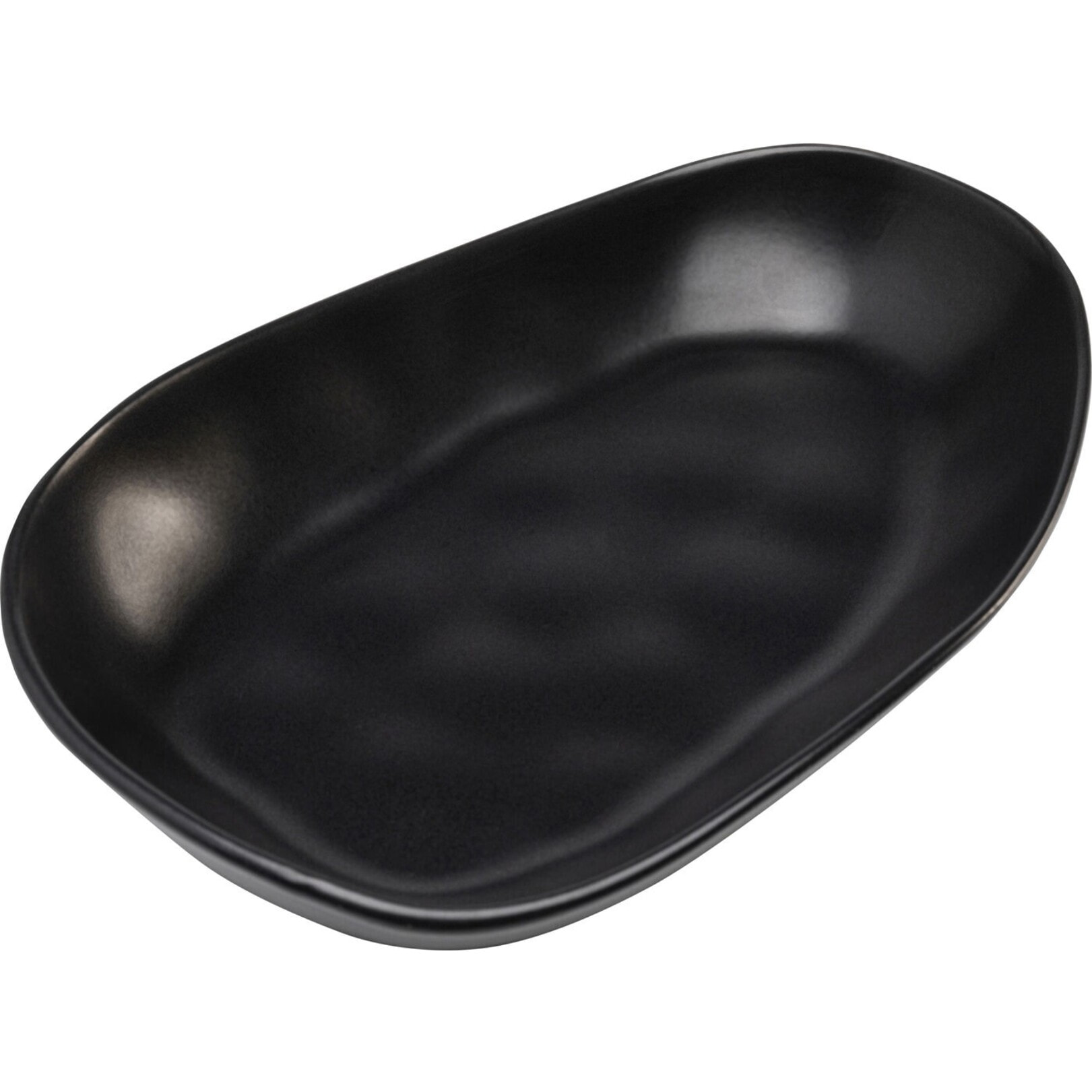 Assiettes Organic 25cm noires set de 4 Kare Design