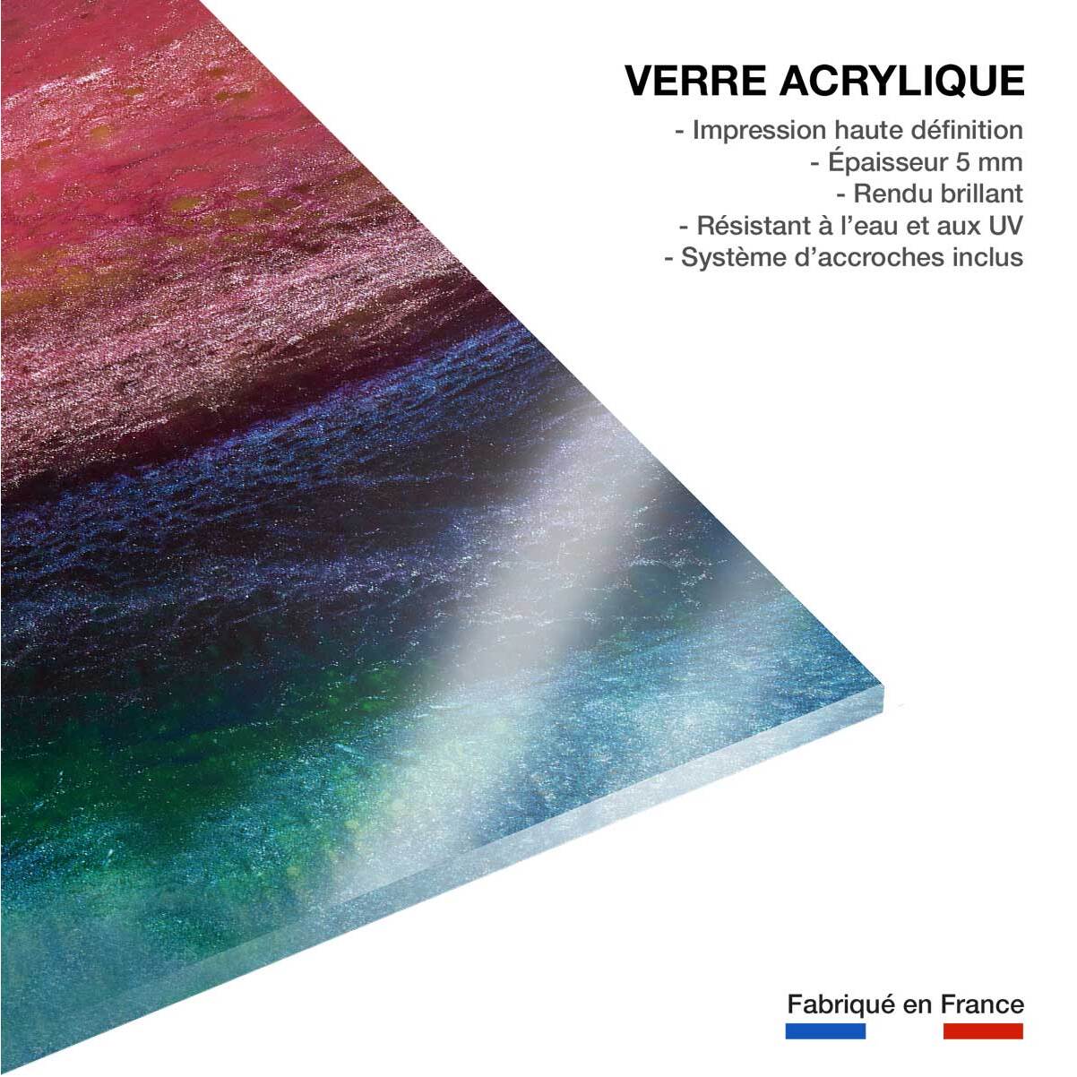 Tableau vertical rainbow Tableau plexiglas