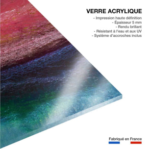 Tableau vertical rainbow Tableau plexiglas