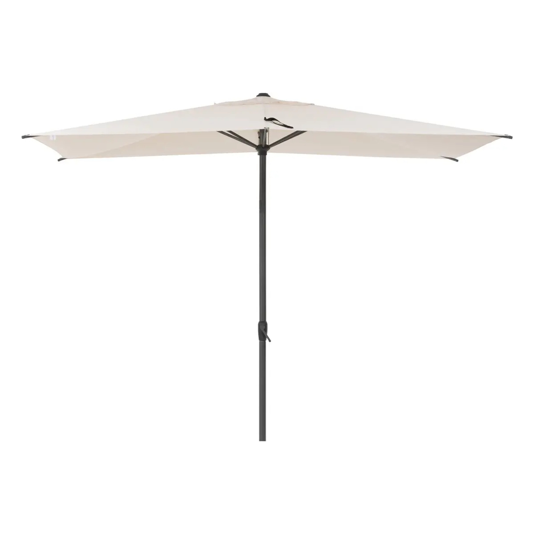 Parasol droit rectangulaire inclinable "Loompa" blé 2,5 x 2,5 m