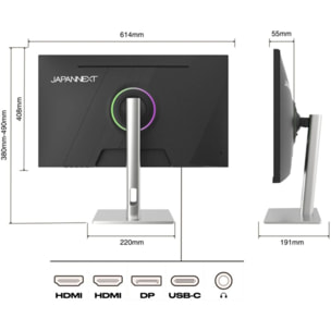 Ecran PC 5K JAPANNEXT JN-IPS275K-HSPC9 5K 27'' IPS 5K HDR10 DCI-P3 HDMI - DP - USB-C 90W - KVM