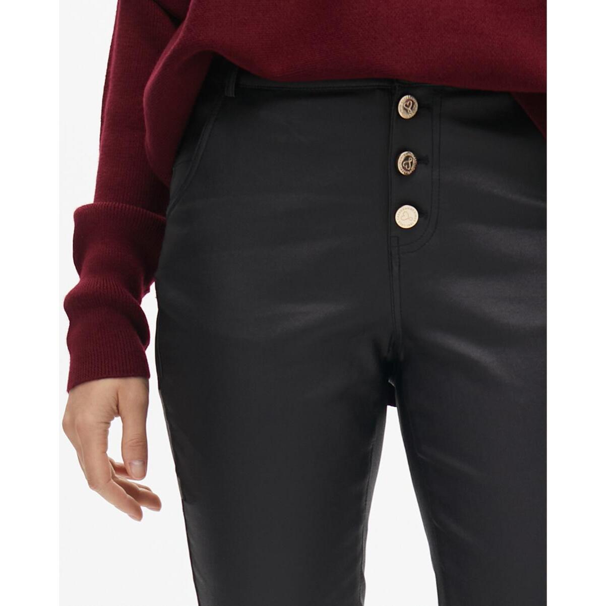 Pantaloni cerati svasati beige