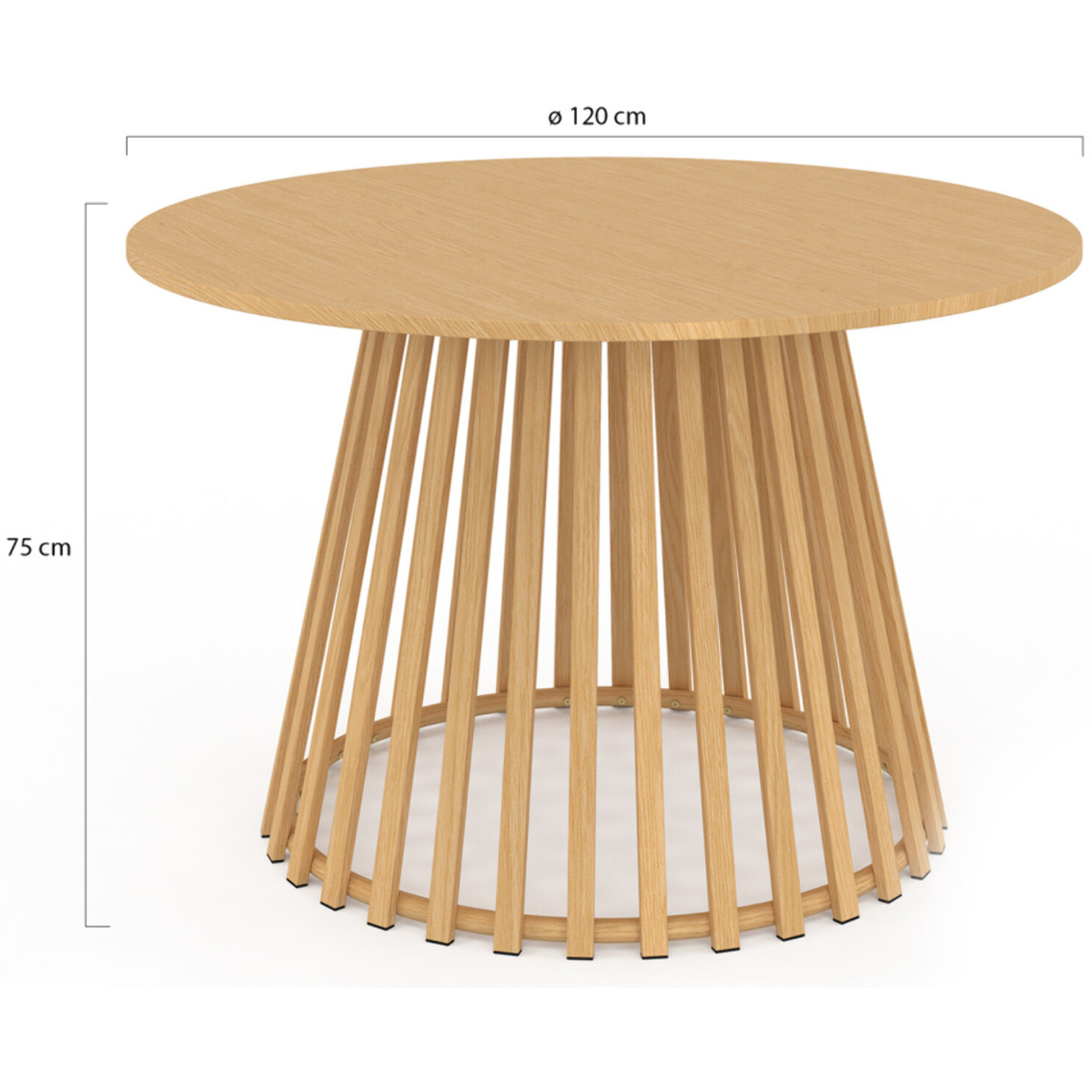 Table de jardin Hortensia ronde Ø120