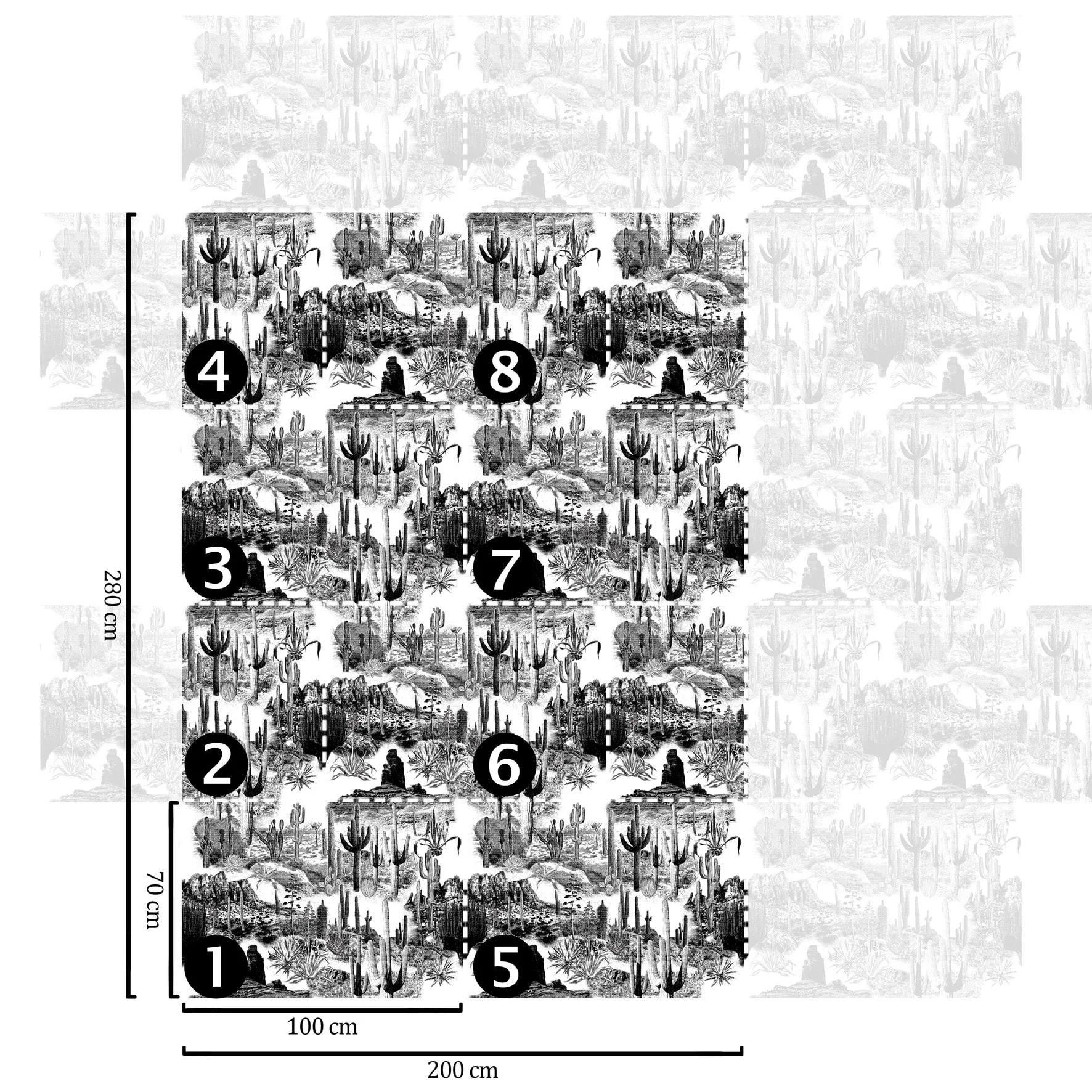 Carta da Parati Cactus