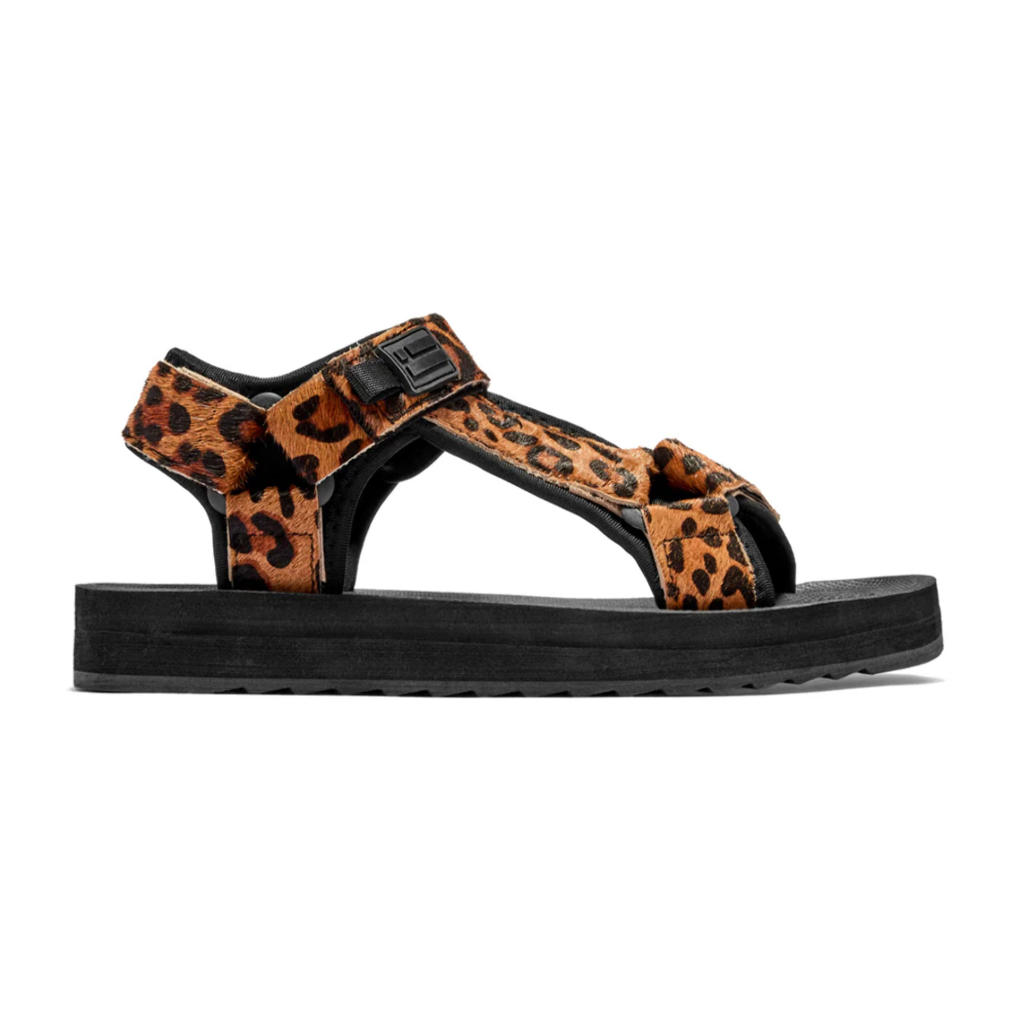 Sandalias de Tiras de  Mujer con Estampado en Leopardo