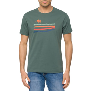 T-shirt in cotone 150 gr Hot Buttered Sumatras Colore Verde Matcha.