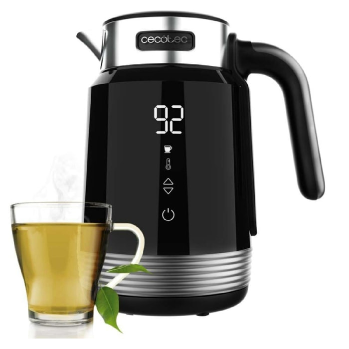 Cecotec Hervidor de agua Hervidor de agua ThermoSense 600 Touch Black