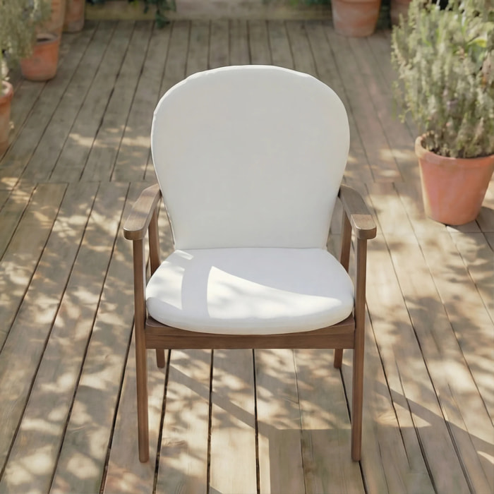 Coussin de chaise - Uni Blanc 103 - Multicolore - 93x47x5 cm
