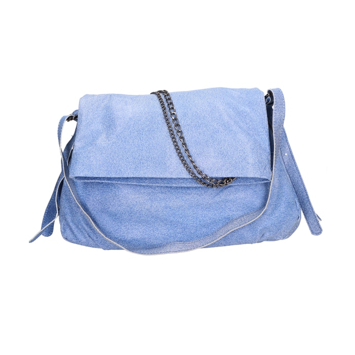 Borsa a tracolla da donna In Vera pelle Made in Italy 40x24x11 cm