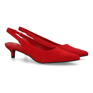 Zapato mujer slingback tacón bajo elegante