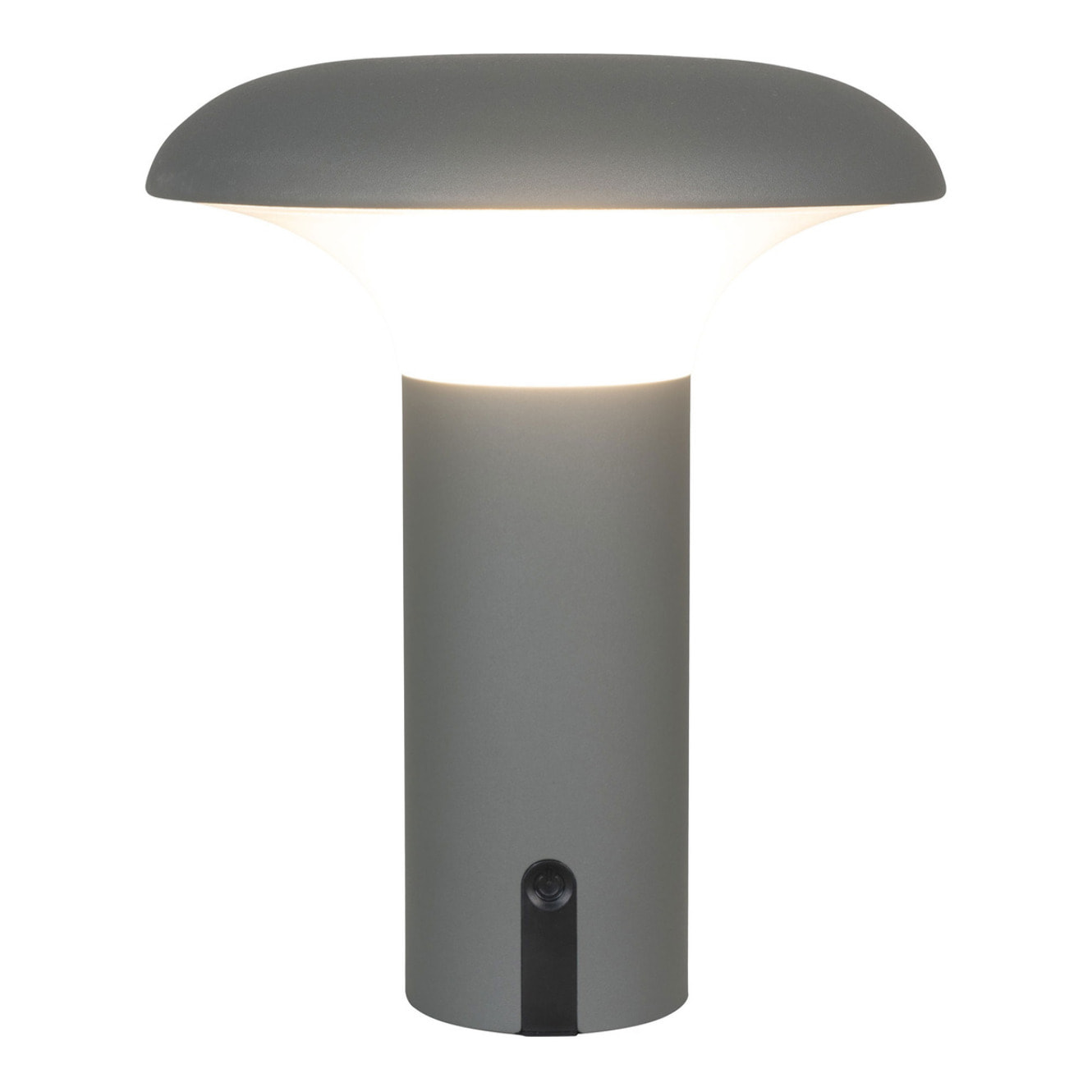 Lampada LED Ricaricabile Ramsey — Grigio Opaco Ø17×21 cm