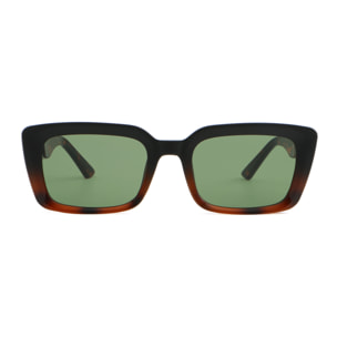 Gafas de sol OCEAN SAINT MICHEL - Negro up y demi marrón down / Verde